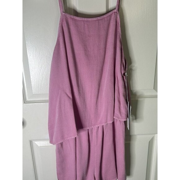 O'neill Vinnie Square Neckline Pink Women's Romper Shorts Size XL NEW W/TAGS - Picture 2 of 8